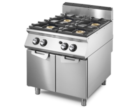 FOGAO GAS VIRTUS 4 Q SEM FORNO COM PORTAS VS9080PCGP