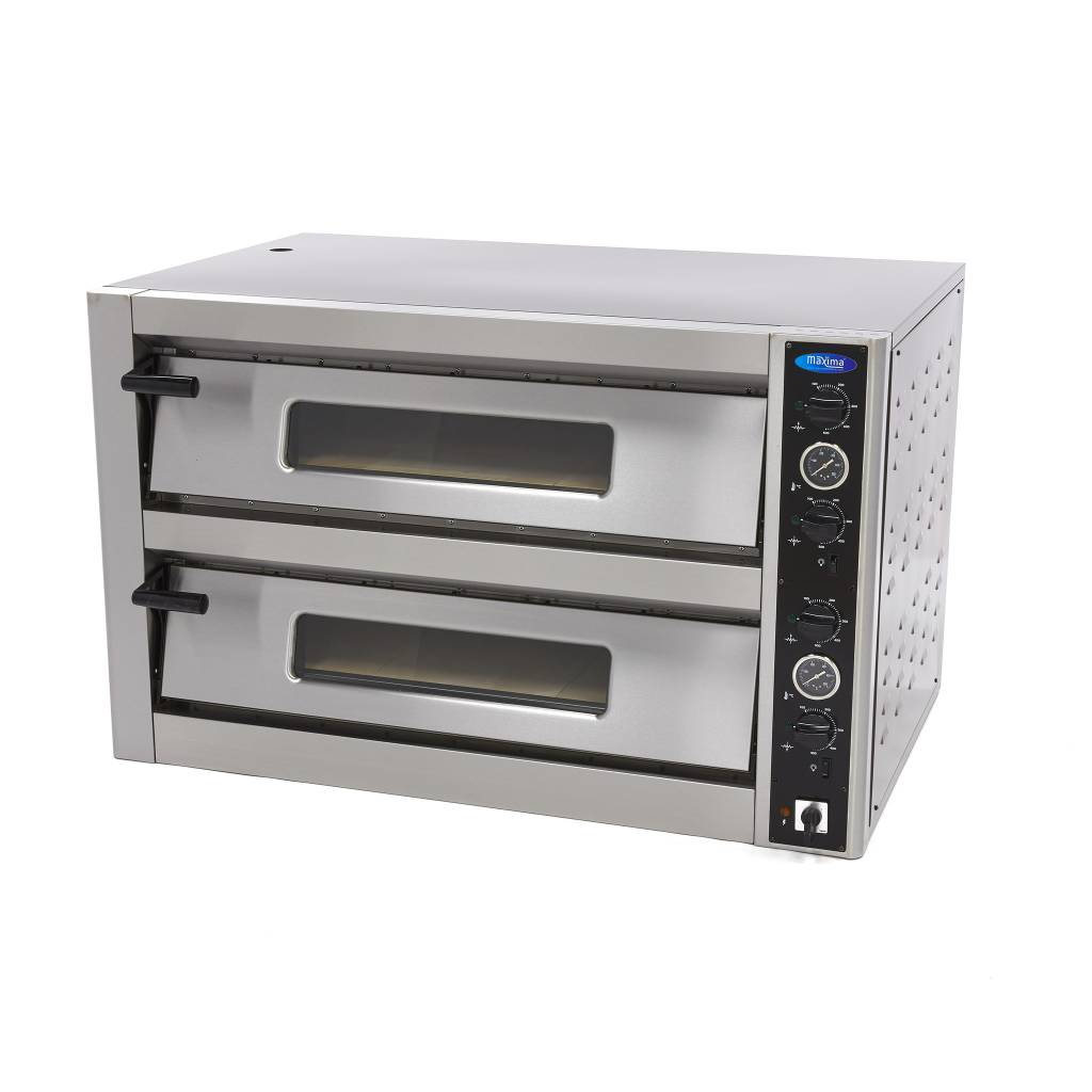 FORNO PIZZA 6+6*30CM DUPLO 400V MAXIMA