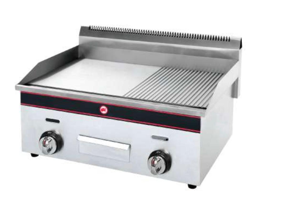 FRY TOP BANCADA GAS 1/2 LISO E NERV 730X520X420MM PROTEL