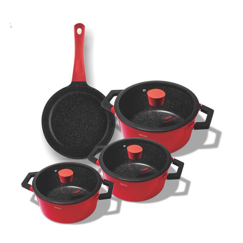 TREM DE COZINHA CDC 7 PC VERMELHA