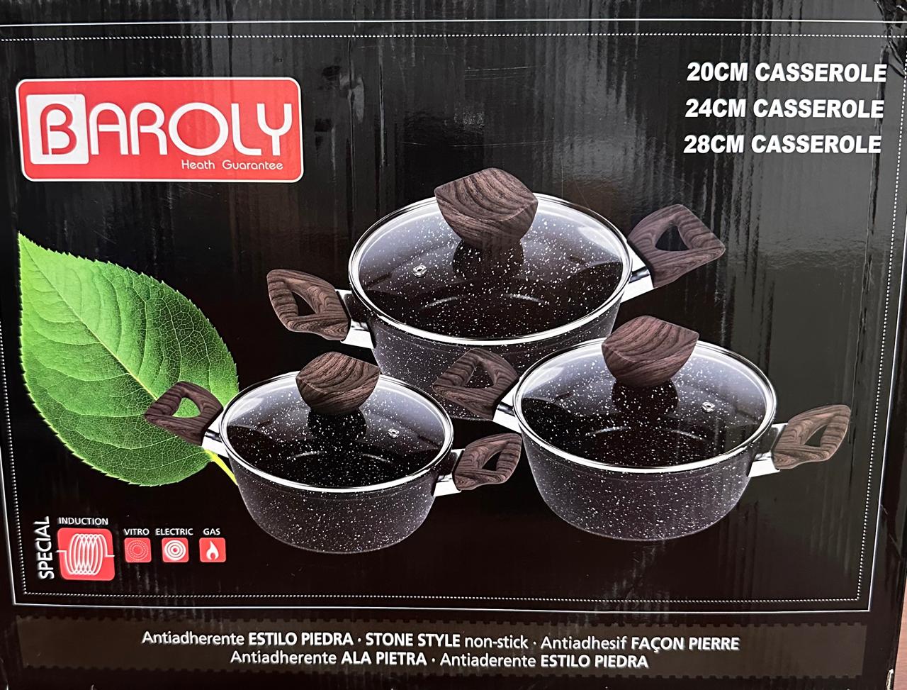TREM DE COZINHA CDC 6 PC CINZA BAROLY