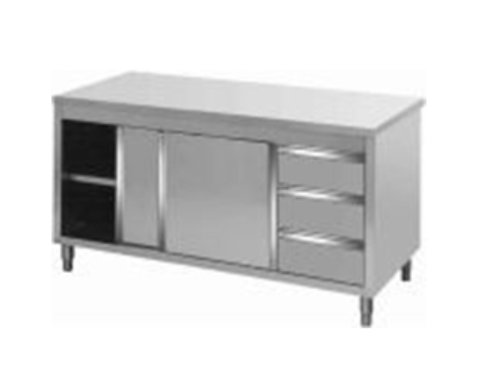 ESC INOX 1600*700*850 C GAV E PORTAS