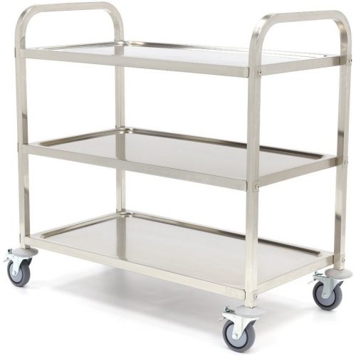 CARRO INOX 3 PRATELEIRAS W950 x D510 x H940 mm