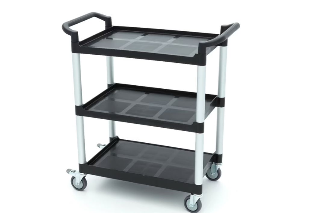 CARRO SERVIÇO 3 PRATELEIRAS PLASTICO 86.5X42,5 CM MAXIMA