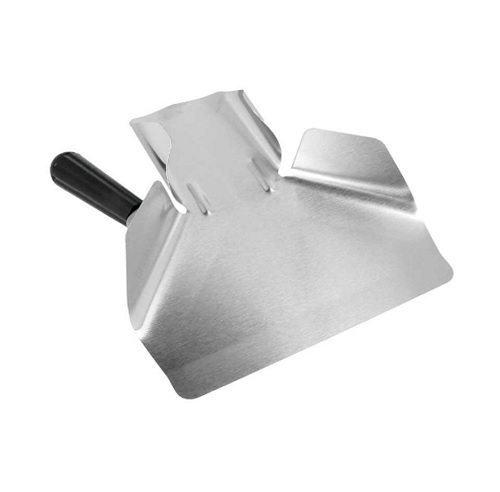 PÁ PARA FRITAS 1 ASA 20x22,5x5 CM PRATEADO INOX (1 UNIDADE)