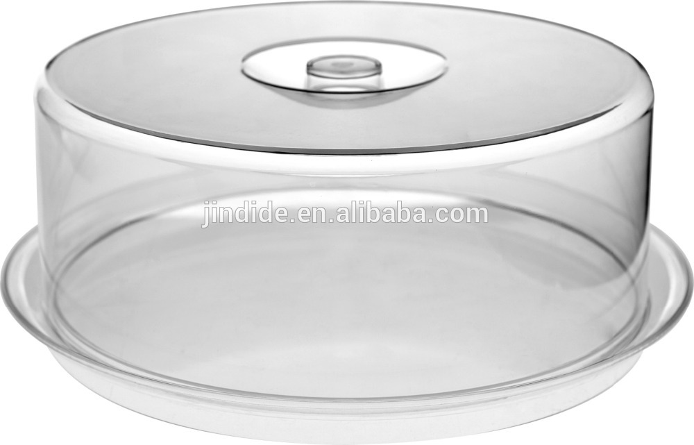 PRATO COM TAMPA P BOLO REDONDO 32*22*9CM-JD-2201