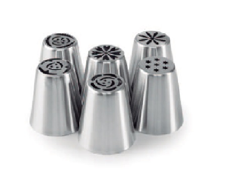 JOGO 6 BOQUILHAS RUSSAS D3,5*4,2 CM