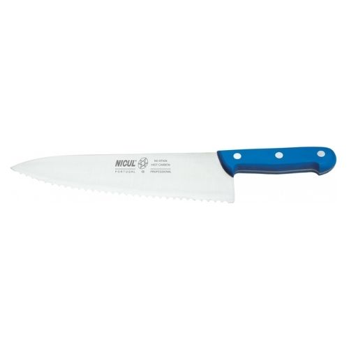 FACA COZINHA CARNE/PEIXE 30CM  AZUL NICUL