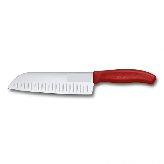 FACA SANTOKU 18 CM VERMELHA NICUL