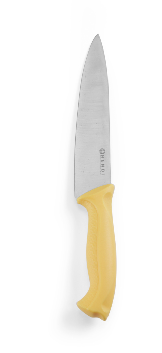 FACA DE COZINHEIRO 240MM HACCP AMARELA HENDI