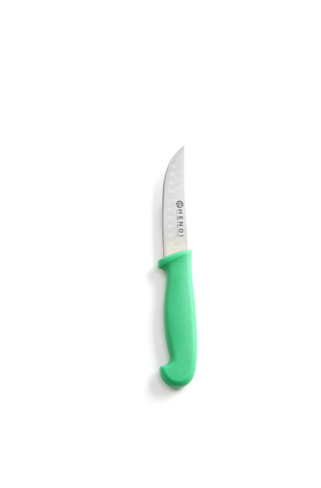 FACA UNIVERSAL SERRILHADA P TOMATE 100MM HACCP VERDE HENDI