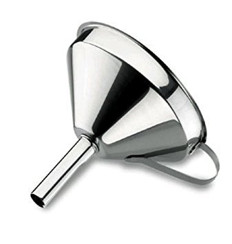 FUNIL COM FILTRO MOVEL INOX 14 CM