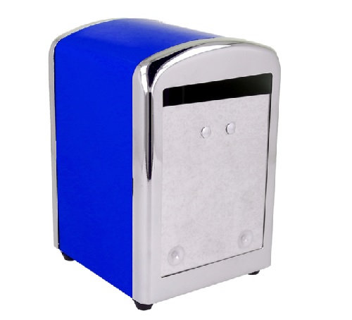 DISPENSADOR DE GUARDANAPOS MINI SERVIS AZUL INOX
