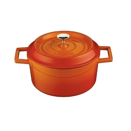 CACAROLA REDONDA DIAM 20 CM BRILHO LARANJA