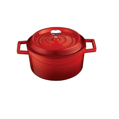 CACAROLA REDONDA DIAM 20 CM VERMELHO MATE