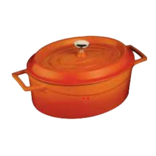 CACAROLA OVAL 29 CM LARANJA