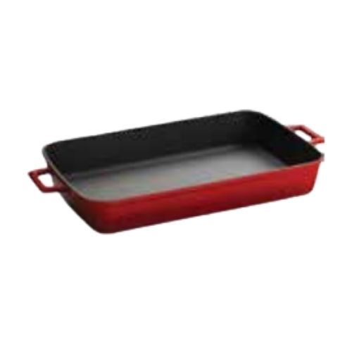 TABULEIRO FERRO FUNDIDO 26*40 CM VERMELHO