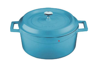 CACAROLA REDONDA DIAM 20 CM TURQUESA MATE
