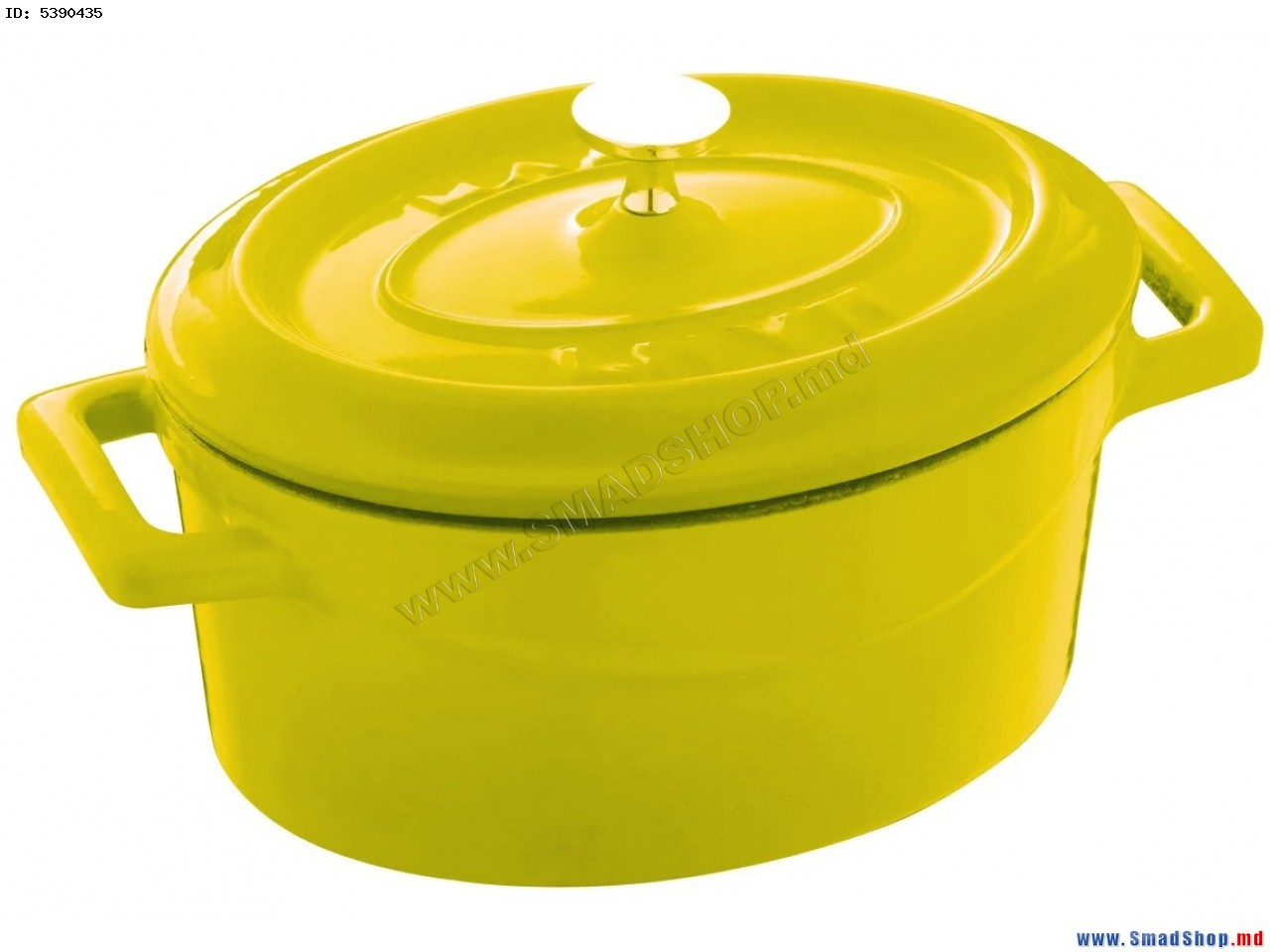 CACAROLA OVAL DIAM 27 CM MATE AMARELA