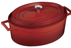 CACAROLA OVAL DIAM 29 CM MATE VERMELHO