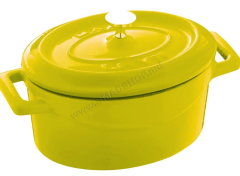 CACAROLA OVAL DIAM 29 CM MATE AMARELA