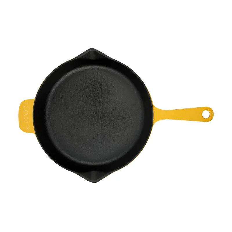 GRILL FERRO FUNDIDO  DIAM 28 MATE AMARELO