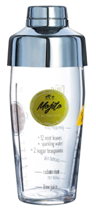 SHAKER VIDRO, C/INDICAÇÃO  COCKTAILS, CAP 58,5CL