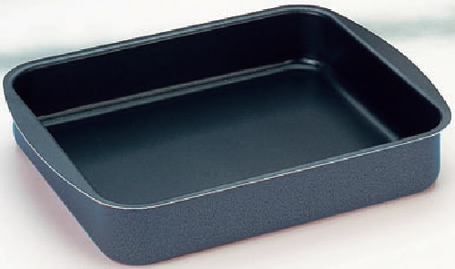 TABULEIRO AZUL 40*33*7CM ANTI ADERENTE CAMADA DUPLA