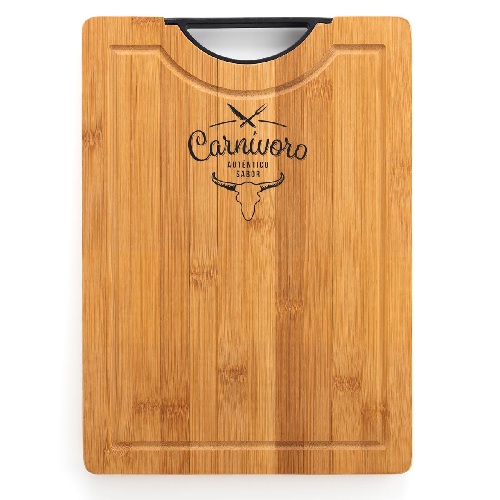 TABUA BAMBU 35X25X2CM CARNIVORO QD PRO