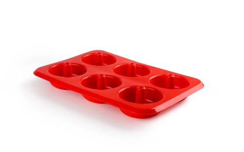 MOLDE SILICONE PARA  6 DONUTS