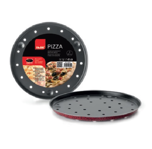 FORMA DE PIZZA VERMELHA CRISPY VENUS 32CM