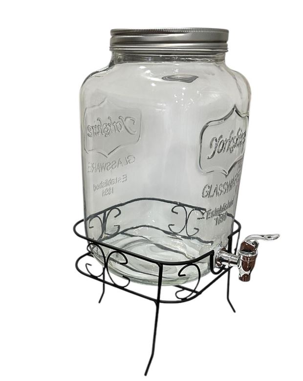 DISPENSADOR BEBIDAS 8 LT 19.5X31 CM TRANSPARENTE C PEDESTAL